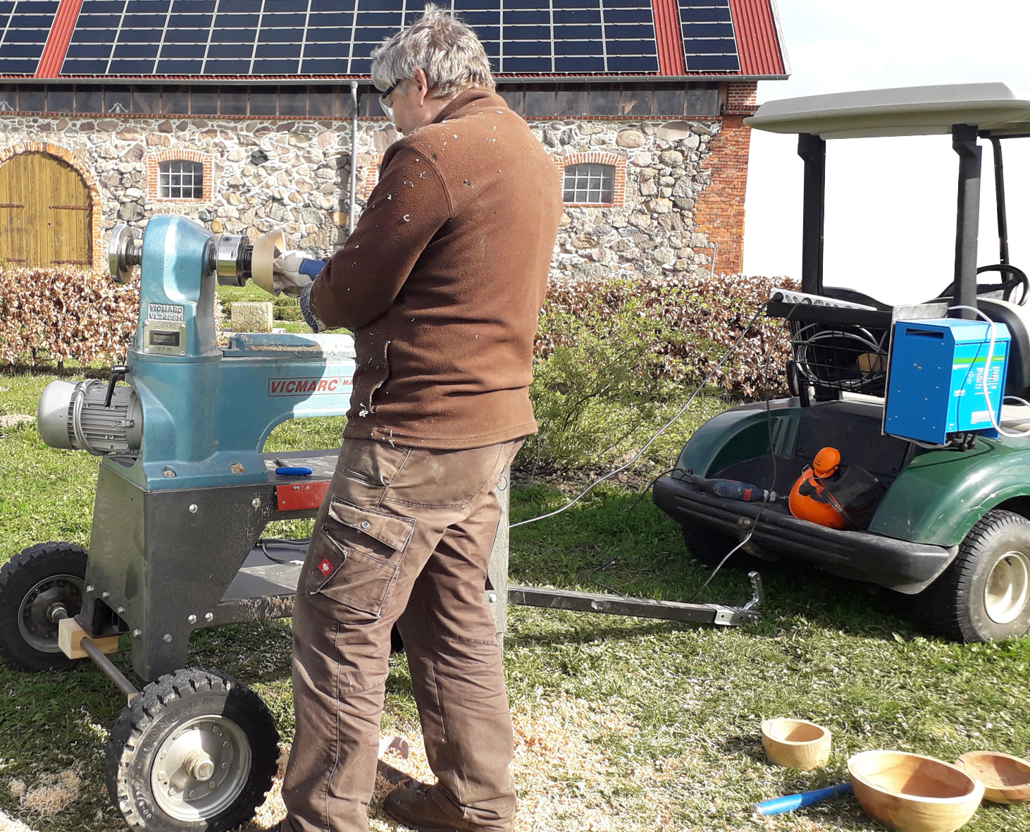 Freiluftdrechseln von Henry Möller