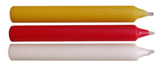 Haushaltskerze Ø 21 mm, 3 St., gemischte Farben