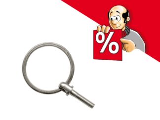 dns-Schlüsselanhänger, Edelstahl Ø 5,5/3 mm, mit Ring, 4 St. ab € 2,02 / St. m. Zentr.Punkt