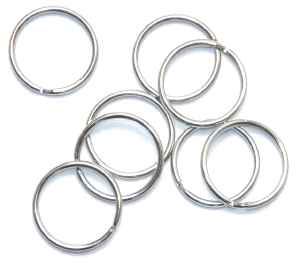 Schlüsselringe, Ø26 mm, Stahl vernickelt