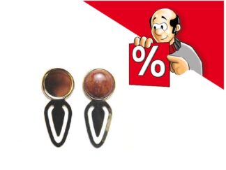 Lesezeichen aus Messing, 5 Stück