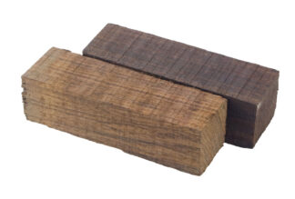 2 St. ostindischer Palisander, ca. 40 x 40 x 130 mm, Einschnitt 1995