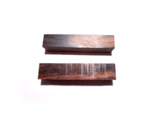 2 Stück Minikanteln Makassar Ebenholz, ca. 25 x 25 x 130 mm