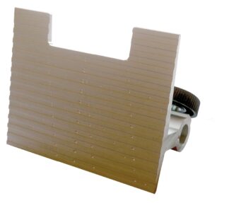 dns-FlexiG, ausgefr. Schleifstütze SVD-110 mit Linien u. Zusatzklemmung