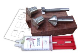 dns-Salz- & Pfefferstreuer-Startset, mit Werkzeug und Palisander PV 10%