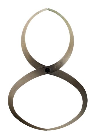 Wandungstaster, verchromt, 360 x 235 mm