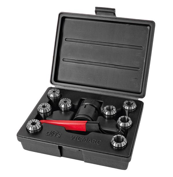 dns-Spannzangenfutter M33 mit 9 ER32-Zangen, 20/19/16/15/11/10/9/8/7