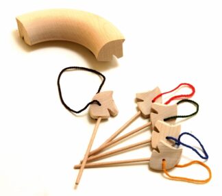 Steckenpferd aus Ahorn, feingeschliffen